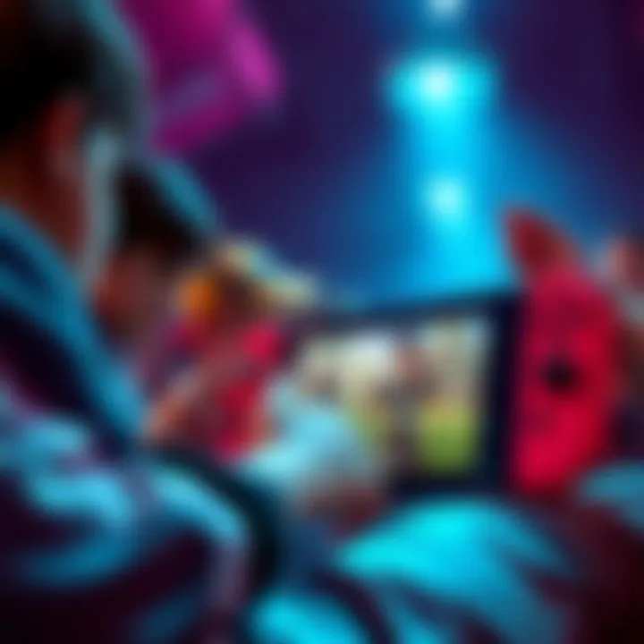 Frustrated Fortnite players on a Nintendo Switch experiencing lag issues during gameplay