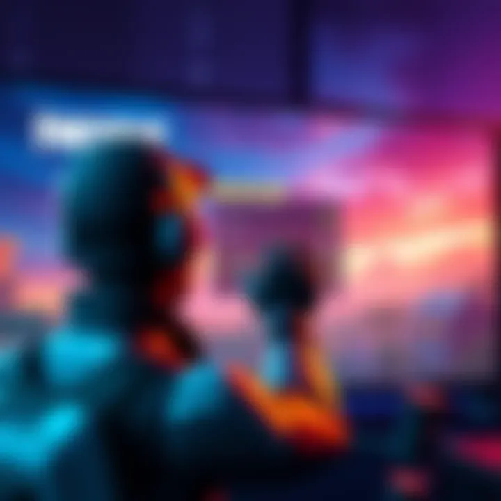 A player adjusting the screen settings in Fortnite to fix a zoomed-in display issue.