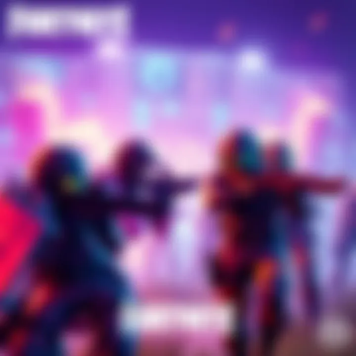 Fortnite Ballistic Game Mode Action Players competing in Fortnite's Ballistic game mode with vibrant graphics and fast-paced gameplay