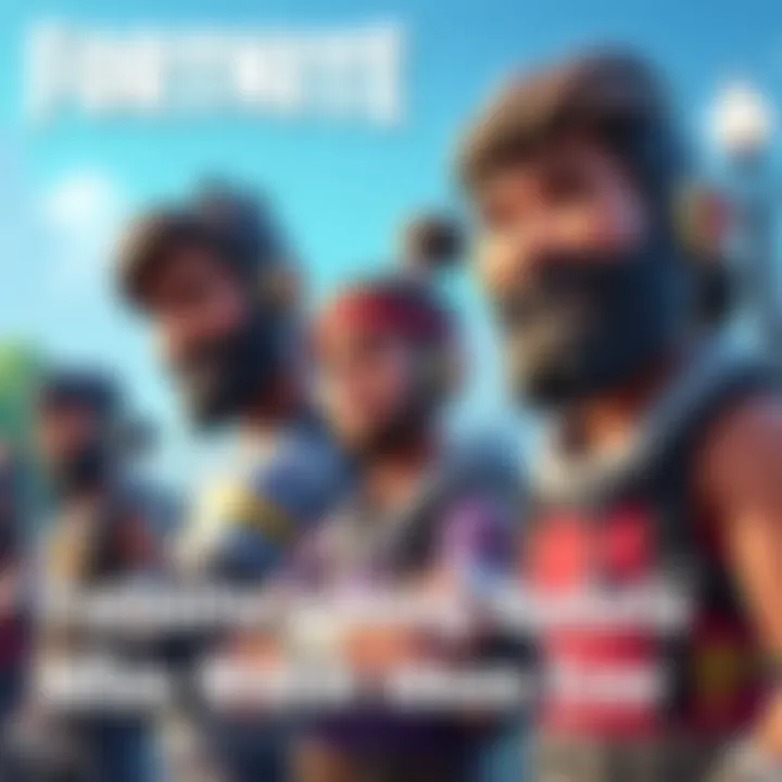 A group of Fortnite characters with oversized heads causing frustration among players during gameplay.