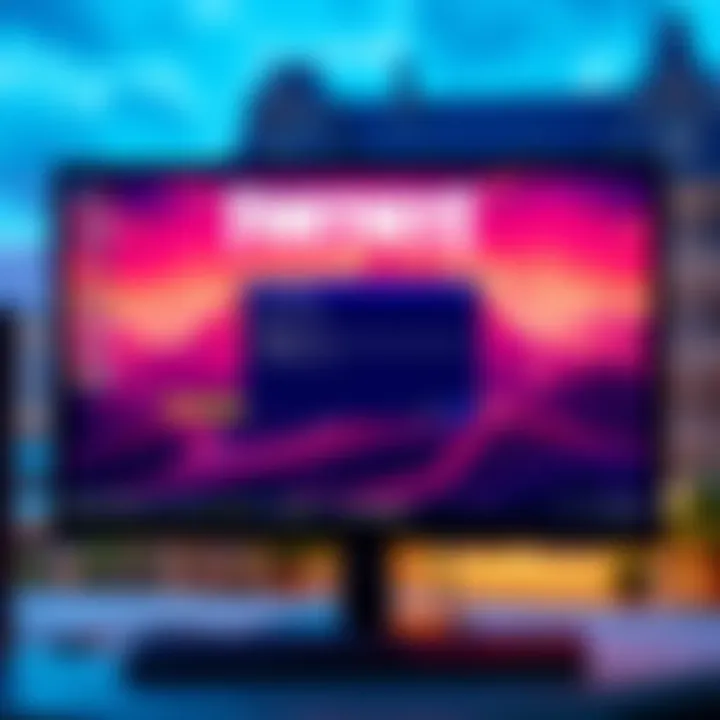 A screenshot showing Fortnite stuck on a PC screen, with Task Manager open in the background, indicating an error