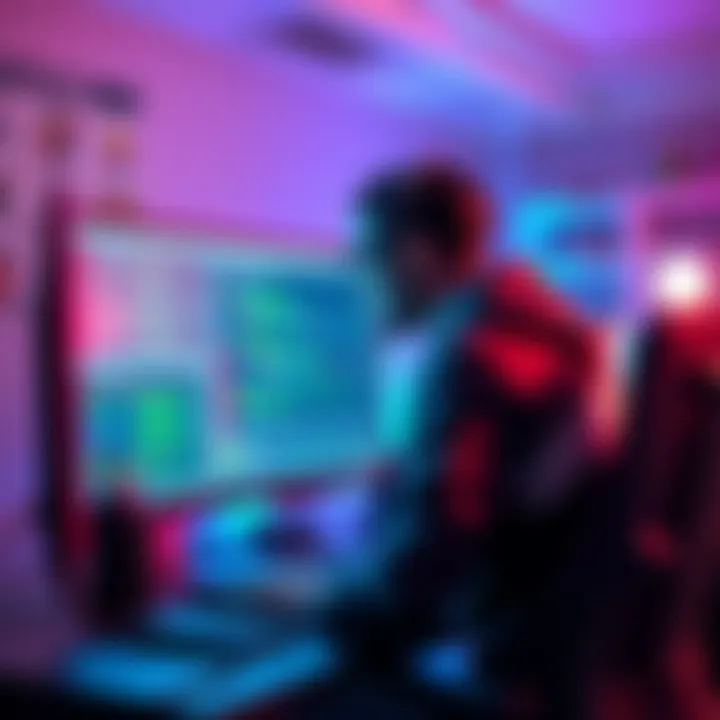 A Fortnite creator showcasing their game design and creative coding process on a computer screen, highlighting creativity over tools.