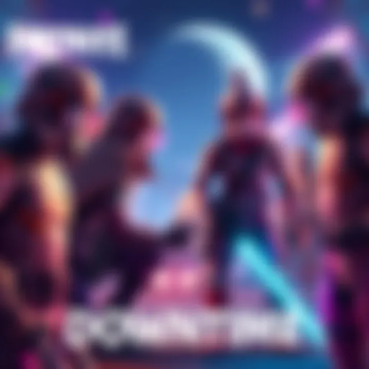 Fortnite characters preparing for downtime after the Death Star live event