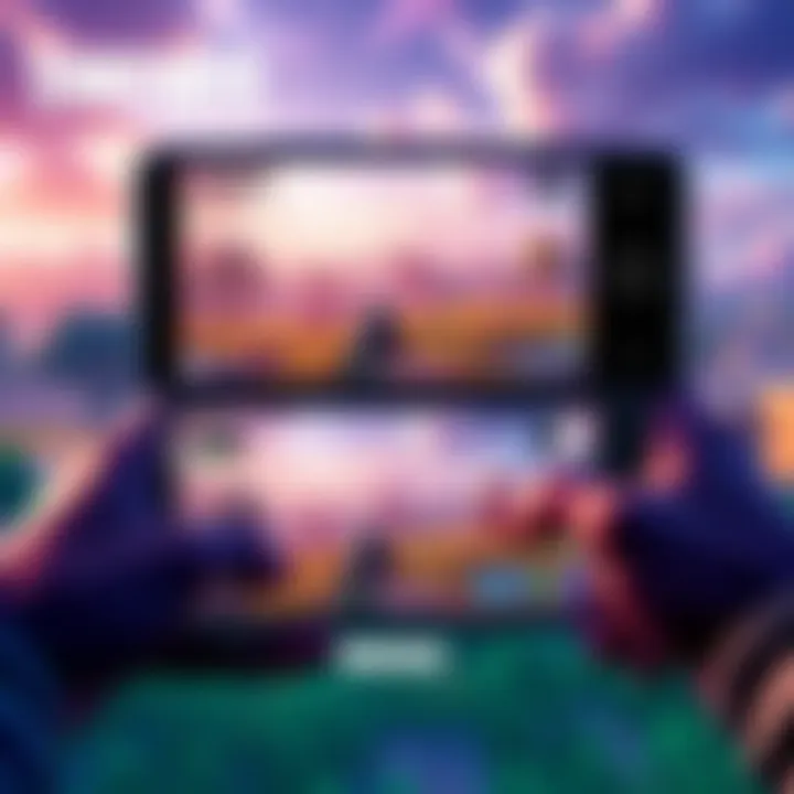 Fortnite gameplay showing different FPS settings on various mobile devices with a focus on the Redmi Note 14 Pro Plus and Samsung A56.