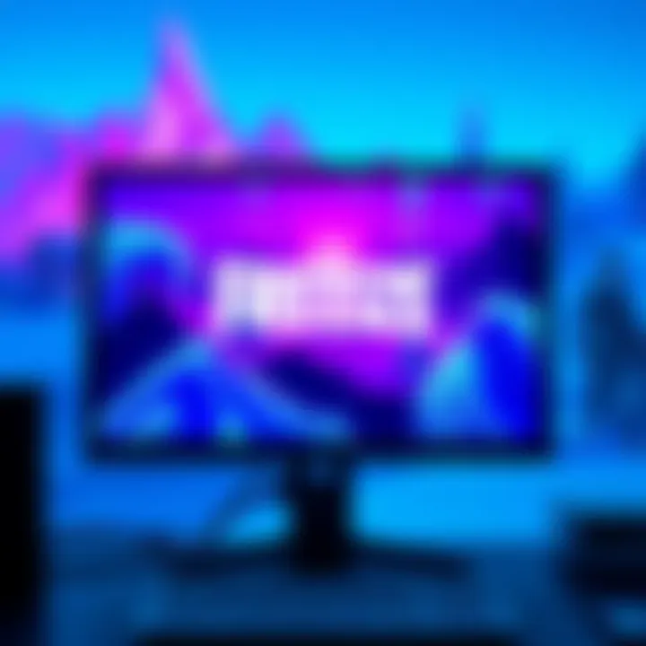 A computer screen showing Fortnite frozen mid-game with an error message
