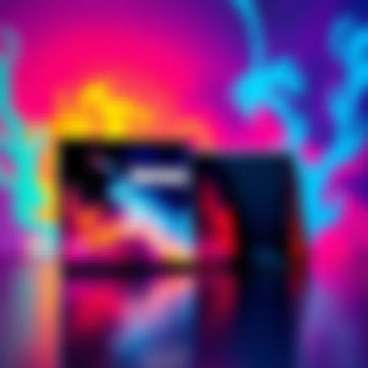 Fortnite Galaxy Skin on Samsung Devices The Fortnite Galaxy Skin displayed on a Samsung Galaxy Note 9 and Tab S4 with a colorful background