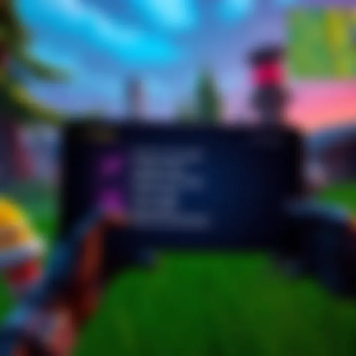 A player interface in Fortnite showing the absence of the auto-claim feature with highlighted options
