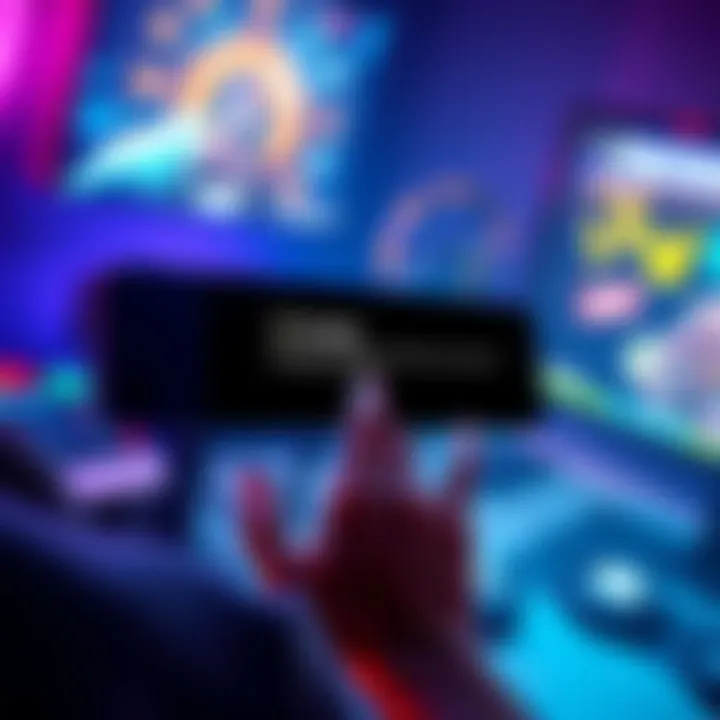 Fortnite gameplay on a gaming deck A person frustrated while trying to play Fortnite on a gaming deck, showing an error message related to anti-cheat measures.