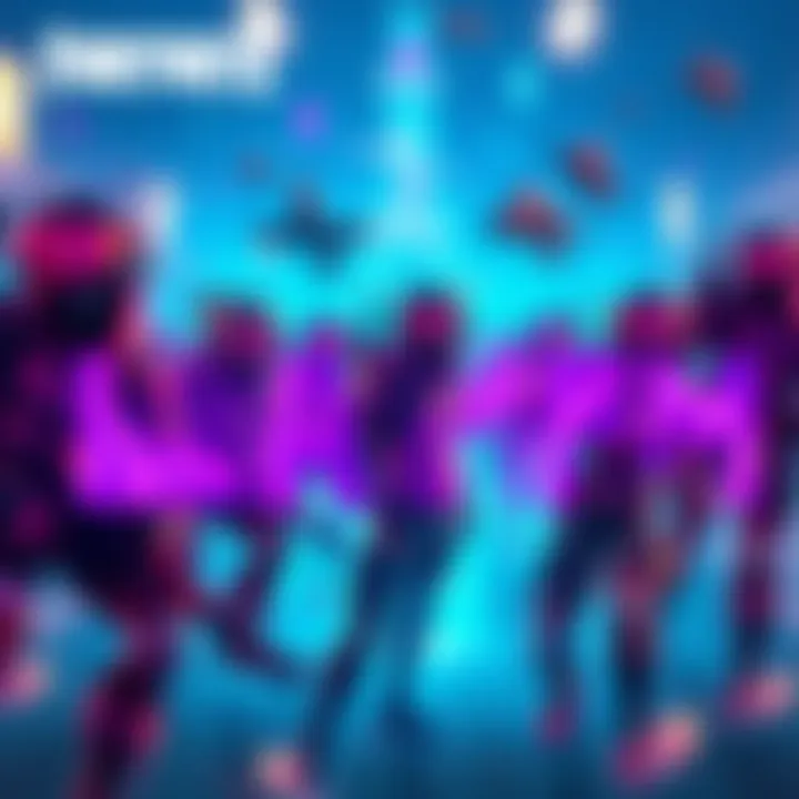 A vibrant Instagram reel featuring Fortnite's characters and AI-generated graphics, showcasing gaming content creation.