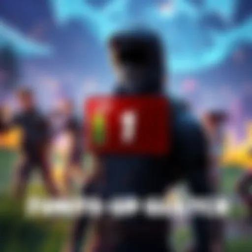 A screenshot of Fortnite showing a player stuck at level 1 with gameplay elements in the background