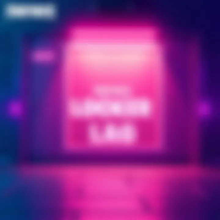 A screenshot showing a loading screen in Fortnite, with locker items failing to load properly, indicating lag issues for players.