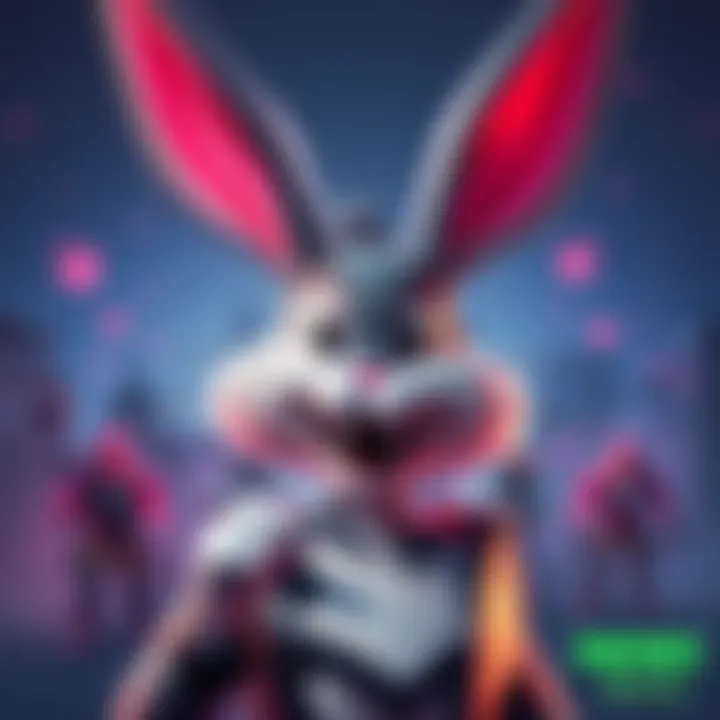 Bugs Bunny from Looney Tunes appears in Fortnite, ready for action in the battle pass.