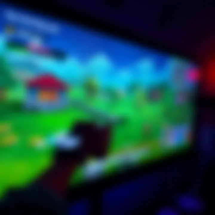 Fortnite Micro-Stuttering Issue A close-up of a Fortnite gameplay screen showing noticeable lag and frame drops during the game.