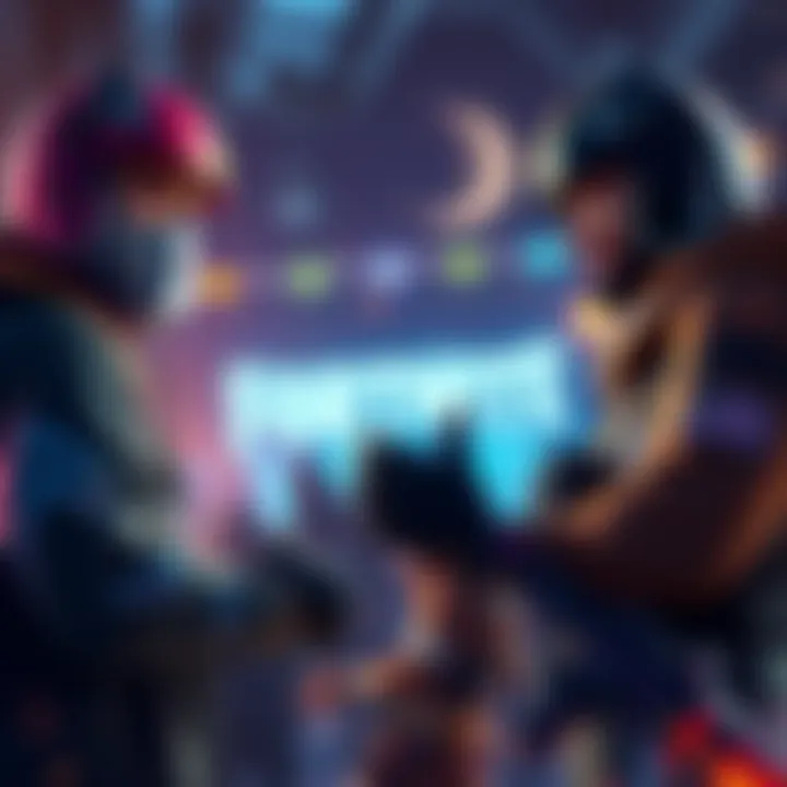 Two Fortnite players arguing during a squad game, showing signs of frustration and aggression