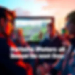 A group of Fortnite players expressing disappointment while looking at the screen with the new season's features, showing a dull map and battle pass