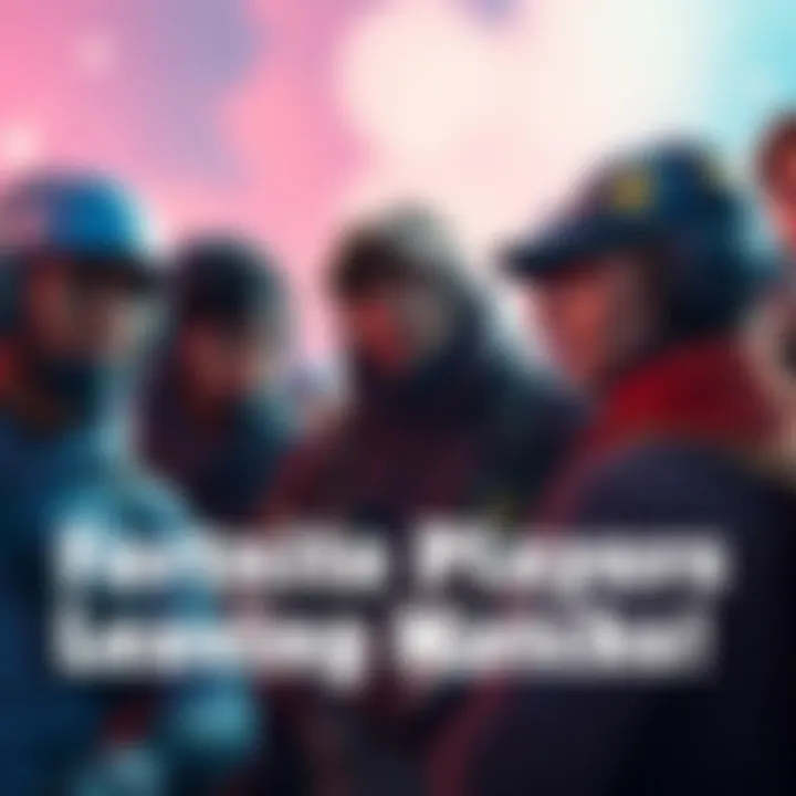 Frustrated Fortnite players in a match A group of Fortnite players looking frustrated as one player leaves the match, showing a lack of team spirit