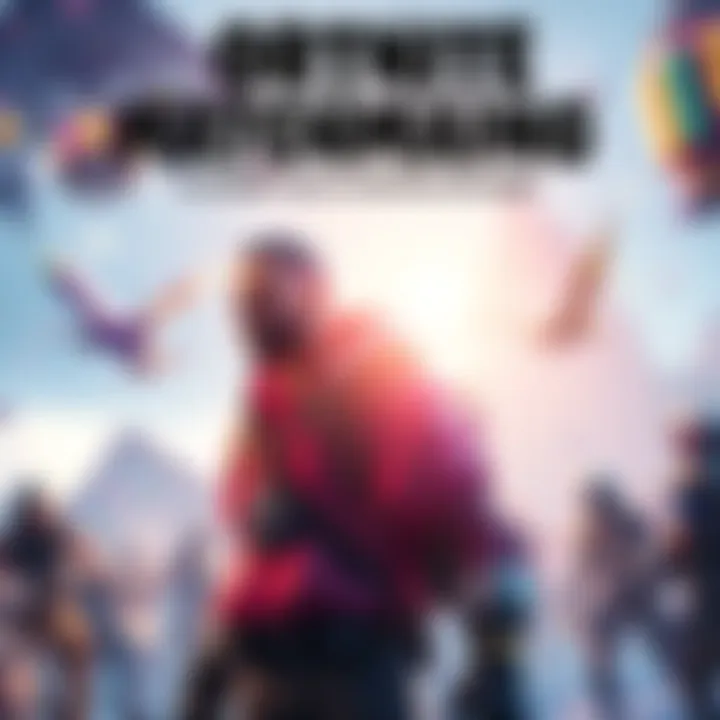 Fortnite Ranked Matchmaking A Fortnite character in a competitive match, focused on placements and K/D ratios for scoring.