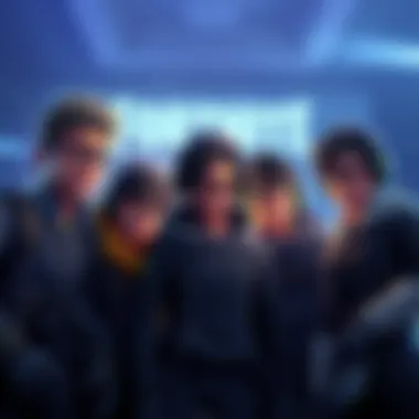 A group of Fortnite players looking upset as one player leaves the game, showing a mix of disappointment and annoyance.