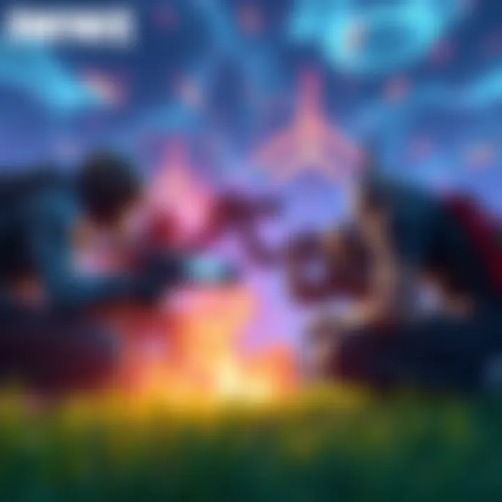 Fortnite players in a high-stakes match, struggling with surge mechanics impacting their strategy
