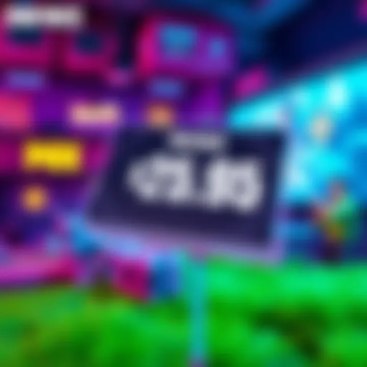 Visual representation of a $25.95 V-Bucks purchase in a gaming environment, highlighting Fortnite's currency, with a focus on the transaction link to Epstein files.