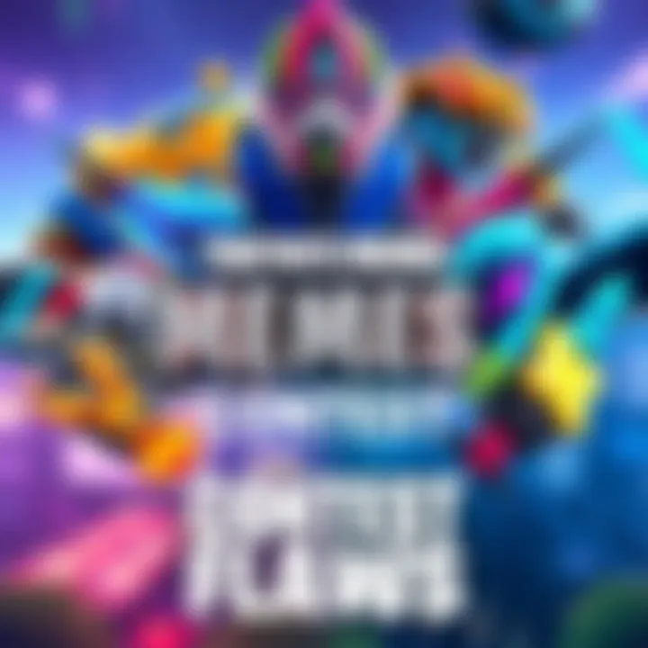 A colorful graphic showcasing various creative flair ideas submitted by community members for the FortniteMemes contest.