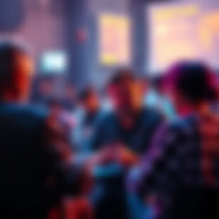 A group of people discussing online engagement and concerns about karma farming in a digital space.