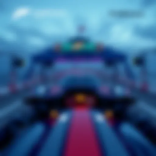 A player racing in Forza 6 during the challenging 3-star Pier Pressure race, focused on the track ahead.