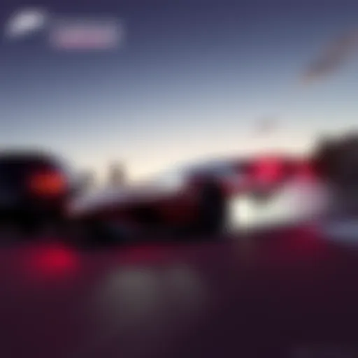 Screenshot of the leaked developer build of Forza Horizon 2 showcasing new features and updated gameplay elements