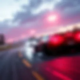 A screenshot showing lag and low frame rates in Forza Horizon 6 on an 8GB graphics card