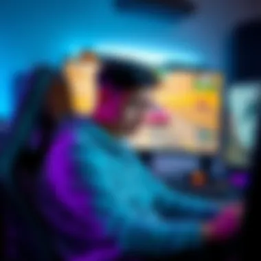 A Forza Horizon 6 player looking disappointed after losing progress due to a bug, sitting in front of a gaming setup with the game on screen.