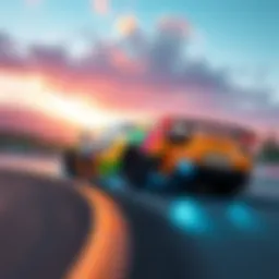 Cover image featuring a high-speed racing scene from Forza Horizon with a colorful sports car and scenic background