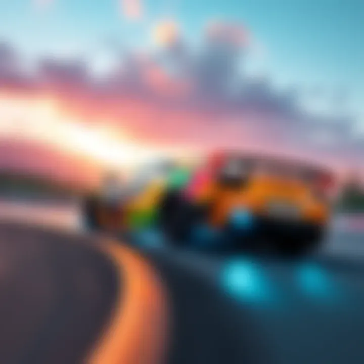 Cover image featuring a high-speed racing scene from Forza Horizon with a colorful sports car and scenic background