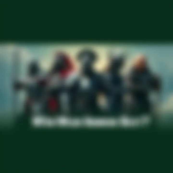 An English knight, an Egyptian warrior, a Japanese shogun, and a Nordic viking display their armor styles in a striking lineup.
