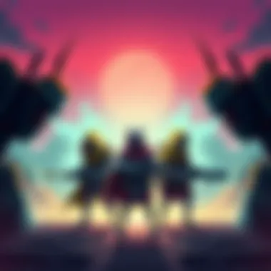 Illustration of four poorly designed gaming skins representing the worst in gaming history