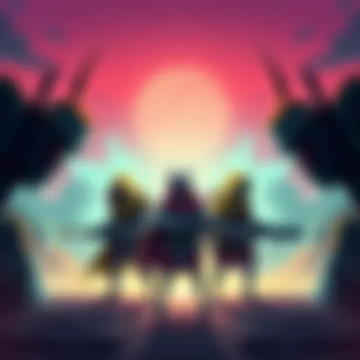 Illustration of four poorly designed gaming skins representing the worst in gaming history