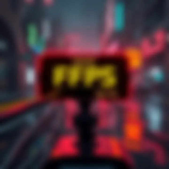 A screenshot showing a game performance drop with FPS counter, indicating a decline to 60 FPS in canals