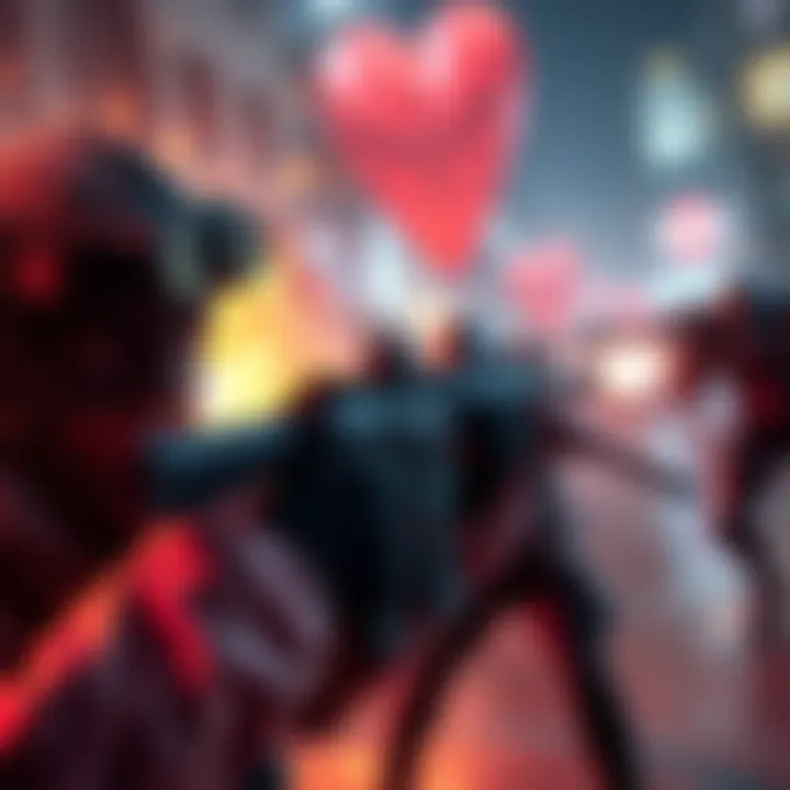 A character in an FPS game aiming a weapon while an enemy approaches, highlighting the auto-melee issue.