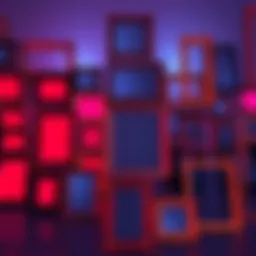 Various frames displayed in a colorful Duviri setting