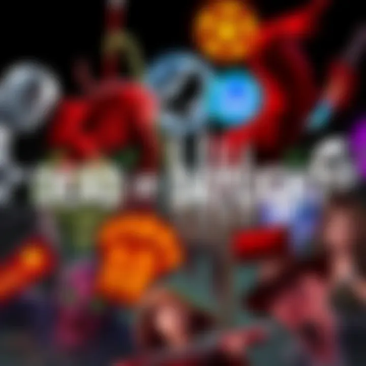 A collage of popular franchises fans hope to see in Dead by Daylight, featuring iconic symbols and characters from various horror genres.