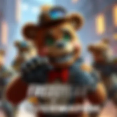 A group of players in Overwatch using Freddy Fazbear character and executing funny strategies in Quick Play mode