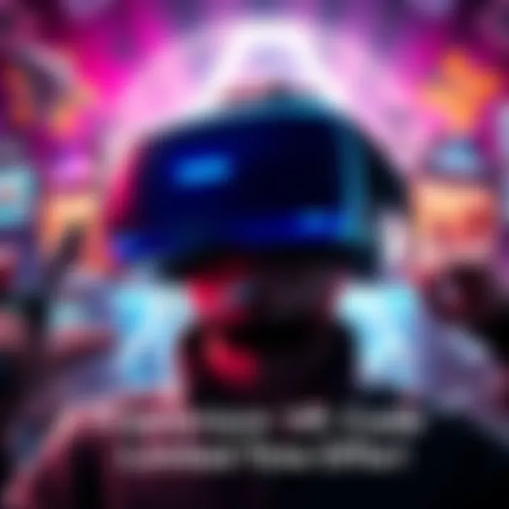 Free Horizon VR Code Offer A virtual reality headset with vibrant graphics and game elements around it, showcasing the excitement of Horizon VR.