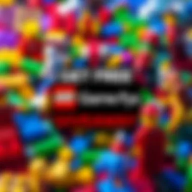 Free LEGO Game Keys Giveaway A graphic promoting a one-day giveaway for free Steam keys for LEGO games, featuring colorful LEGO bricks and popular game characters.