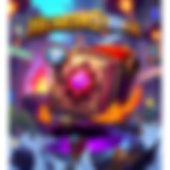 Free Rare Item on Battle.net A colorful display of a free rare item available in Hearthstone on Battle.net, showcasing vibrant graphics and game elements.