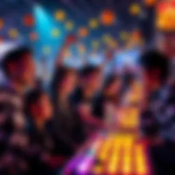 People enjoying a free emoticon game resembling FNCS competition, celebrating and playing together