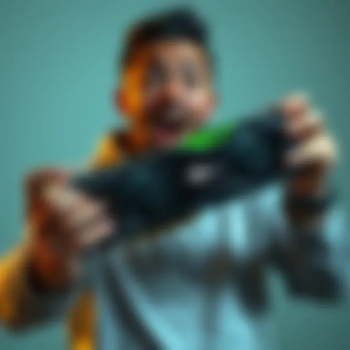 A person holding a GTX 1080 Ti graphics card with a surprised expression, celebrating the find