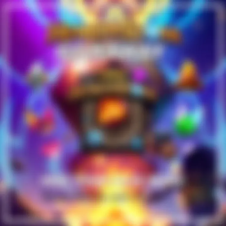 Free Hearthstone Pack Giveaway A vibrant graphic showing a Hearthstone pack with symbols from the game, highlighting the free offer from Battle.net Store.