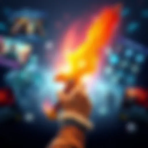 A player holding a glowing one-handed weapon with high damage stats, surrounded by game graphics.