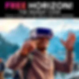 Free Horizon Call of the Mountain Code A gamer holding a PlayStation VR2 headset and showing excitement about a free game code offer.