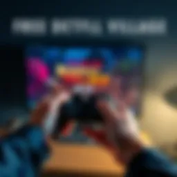 Free Resident Evil Village Giveaway A person holding a game controller with Resident Evil Village displayed on a computer screen, promoting a giveaway for the game on Steam.