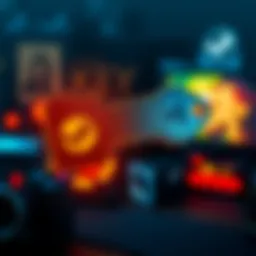 Graphic showing a Steam key with a gaming theme, highlighting the offer of a free game key shared in forums.